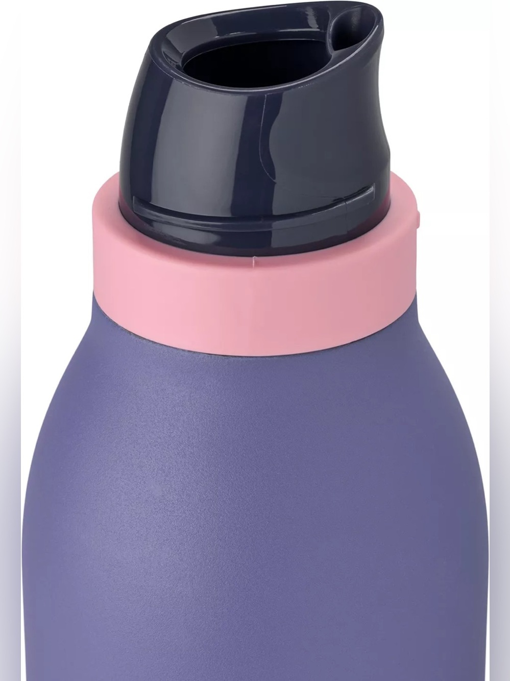 Owalo Purple Stainless Steel Water Bottle with Pink Accent - Picture 2 of 6